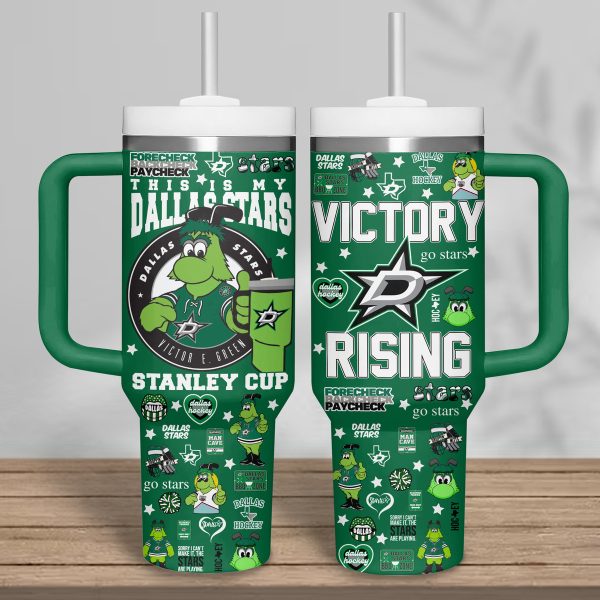 Dallas Stars NHL Custom Stanley Quencher 30oz-40oz Stainless Steel Tumbler - Image 2