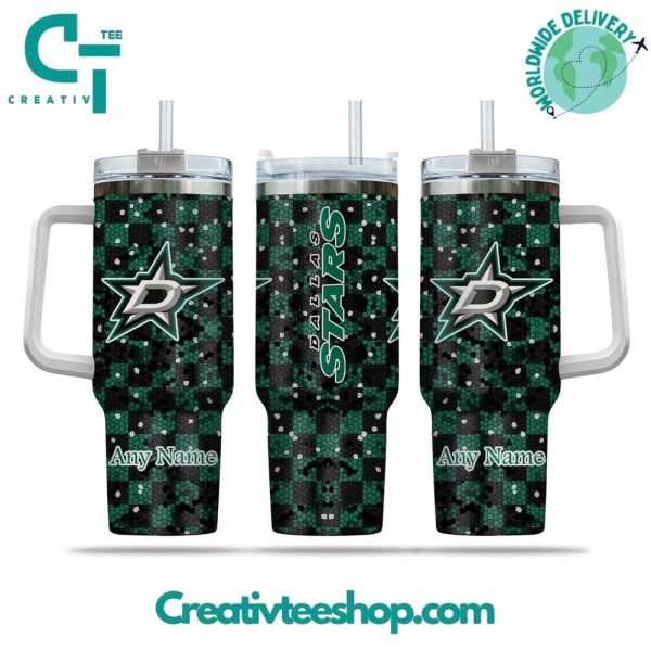 Dallas Stars NHL Custom Stanley Quencher 30oz-40oz Stainless Steel Tumbler Hot And Cold Tumbler
