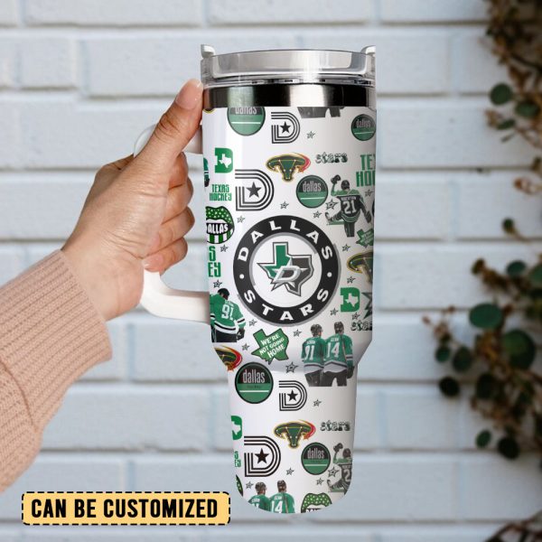 Dallas Stars Ice Hockey NHL Sport Custom Stanley Quencher 30oz-40oz Stainless Steel Tumbler Hot And Cold Tumbler - Image 2