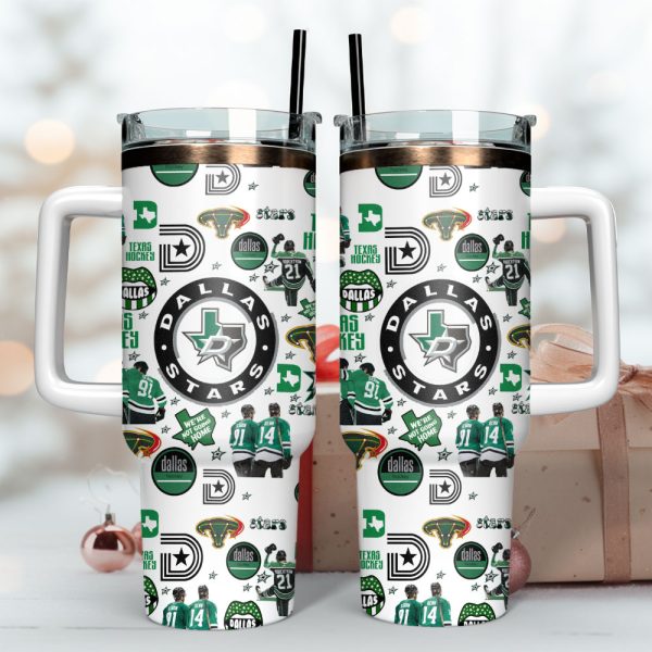Dallas Stars Ice Hockey NHL Sport Custom Stanley Quencher 30oz-40oz Stainless Steel Tumbler Hot And Cold Tumbler - Image 3