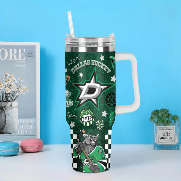 Dallas Stars NHL Custom Stanley Quencher 30oz-40oz Stainless Steel Tumbler Hot And Cold Tumbler - Image 2