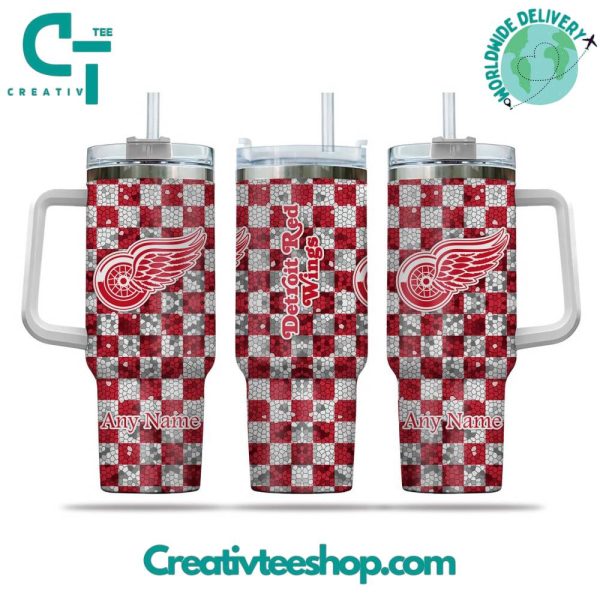 Detroit Red Wings NHL Custom Stanley Quencher 30oz-40oz Stainless Steel Tumbler Hot And Cold Tumbler