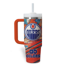 Edmonton Oilers NHL Custom Stanley Quencher 30oz-40oz Stainless Steel Tumbler Hot And Cold Tumbler