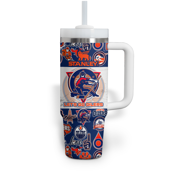 Edmonton Oilers NHL Custom Stanley Quencher 30oz-40oz Stainless Steel Tumbler Hot And Cold Tumbler - Image 4