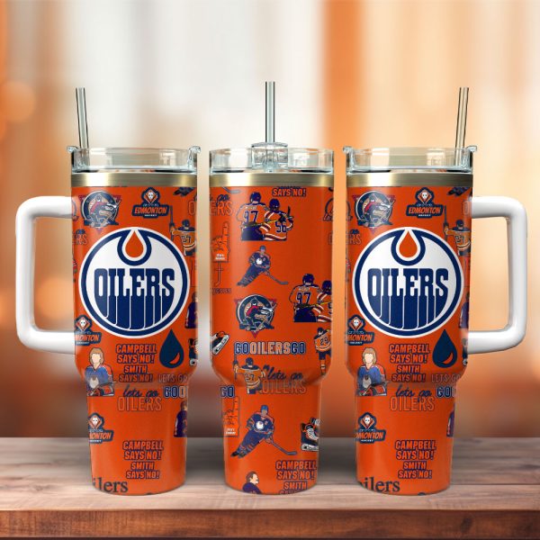 Edmonton Oilers NHL Sport Custom Stanley Quencher 30oz-40oz Stainless Steel Tumbler