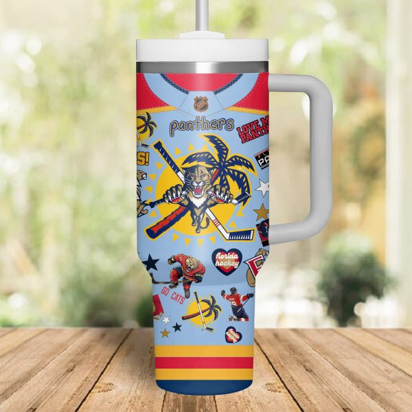 Florida Panthers NHL Custom Stanley Quencher 30oz-40oz Stainless Steel - Image 2