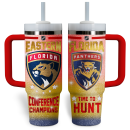Florida Panthers NHL Custom Stanley Quencher 30oz-40oz Stainless Steel Tumbler Hot And Cold Tumbler