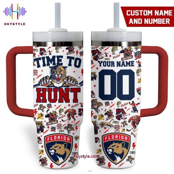 Florida Panthers NHL Custom Stanley Quencher 30oz-40oz Stainless Steel Tumbler Hot And Cold Tumbler