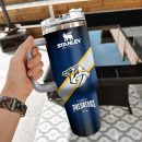 NHL Nashville Predators Custom Stanley Quencher 30oz-40oz Stainless Steel Tumbler Hot And Cold Tumbler