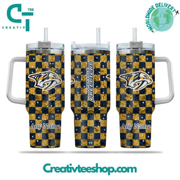 Nashville Predators NHL Custom Stanley Quencher 30oz-40oz Stainless Steel Tumbler Hot And Cold Tumbler