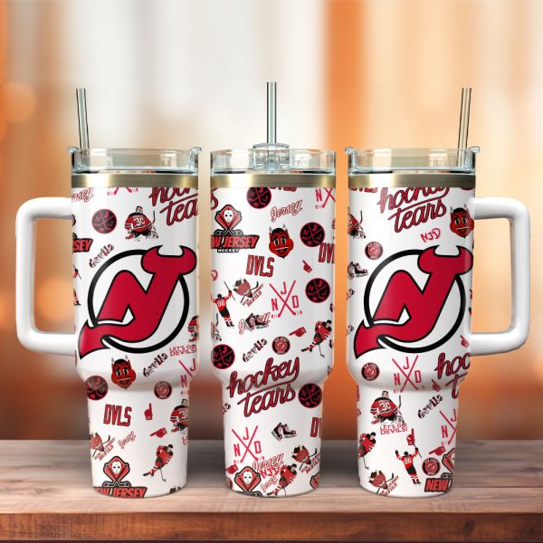 New Jersey Devils Ice Hockey NHL Sport Custom Stanley Quencher 30oz-40oz Stainless Steel Tumbler