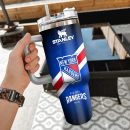 NHL New York Rangers Custom Stanley Quencher 30oz-40oz Stainless Steel Tumbler Hot And Cold Tumbler