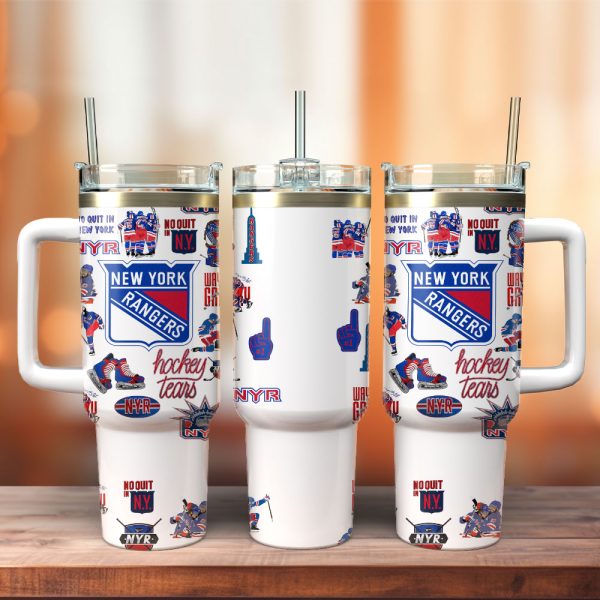 New York Rangers Ice Hockey NHL Sport Custom Stanley Quencher 30oz-40oz Stainless Steel Tumbler