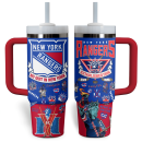 NHL New York Rangers NHL Custom Stanley Quencher 30oz-40oz Stainless Steel Tumbler Hot And Cold Tumbler