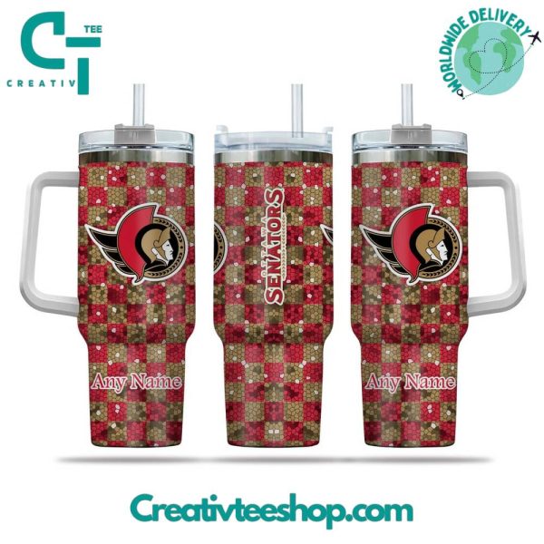 Ottawa Senators NHL Custom Stanley Quencher 30oz-40oz Stainless Steel Tumbler Hot And Cold Tumbler