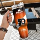 NHL Philadelphia Flyers Custom Stanley Quencher 30oz-40oz Stainless Steel Tumbler Hot And Cold Tumbler