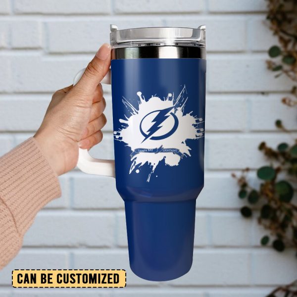 Tampa Bay Lightning Hockey NHL Sport Custom Stanley Quencher 30oz-40oz Stainless Steel Tumbler Hot And Cold Tumbler - Image 2