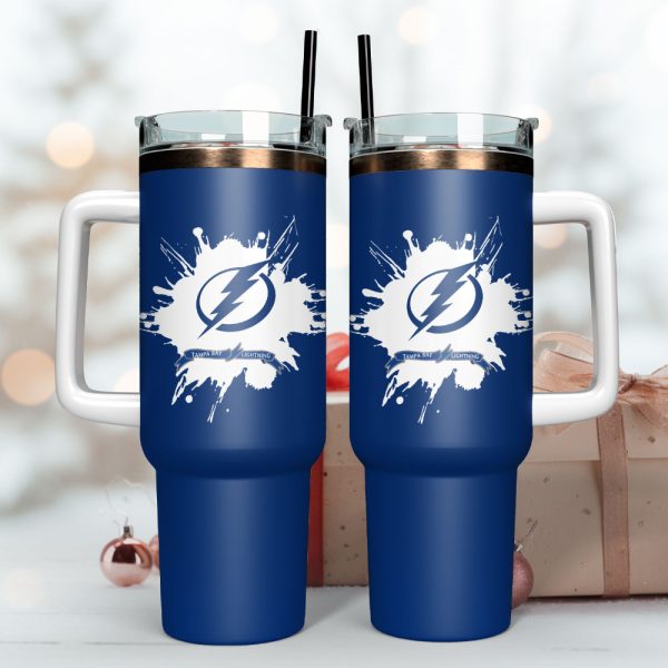 Tampa Bay Lightning Hockey NHL Sport Custom Stanley Quencher 30oz-40oz Stainless Steel Tumbler Hot And Cold Tumbler - Image 3