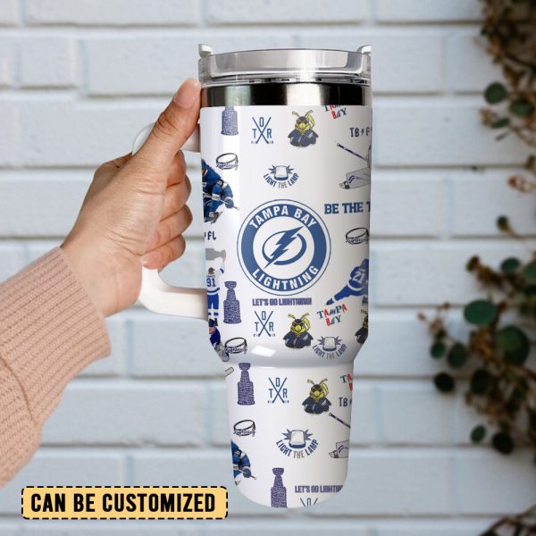 Tampa Bay Lightning Ice Hockey NHL Sport Custom Stanley Quencher 30oz-40oz Stainless Steel Tumbler - Image 3