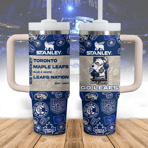 Toronto Maple Leafs NHL Custom Stanley Quencher 30oz-40oz Stainless Steel Tumbler Hot And Cold Tumbler