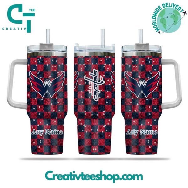 Washington Capitals NHL Custom Stanley Quencher 30oz-40oz Stainless Steel Tumbler Hot And Cold Tumbler