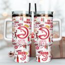 Atlanta Hawks Basketball NBA Sport Custom Stanley Quencher 30oz-40oz Stainless Steel Tumbler Hot And Cold Tumbler