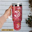 Atlanta Hawks Basketball NBA Sport Custom Stanley Quencher 30oz-40oz Stainless Steel Tumbler