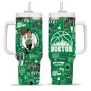 Boston Celtics NBA Custom Stanley Quencher 30oz-40oz Stainless Steel Tumbler