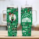 Boston Celtics NBA Custom Stanley Quencher 30oz-40oz Stainless Steel Tumbler