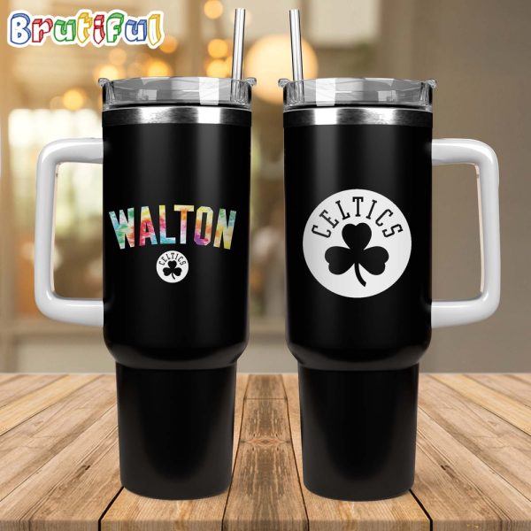 Boston Celtics NBA Sports Custom Stanley Quencher 30oz-40oz Stainless Steel Tumbler Hot And Cold Tumbler