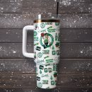 Boston Celtics Basketball Team NBA Custom Stanley Quencher 30oz-40oz Stainless Steel Tumbler Hot And Cold Tumbler
