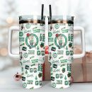 Boston Celtics Basketball Team NBA Custom Stanley Quencher 30oz-40oz Stainless Steel Tumbler Hot And Cold Tumbler