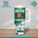 Boston Celtics NBA Custom Stanley Quencher 30oz-40oz Stainless Steel Tumbler Hot And Cold Tumbler