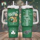 Boston Celtics NBA Custom Stanley Quencher 30oz-40oz Stainless Steel Tumbler Hot And Cold Tumbler