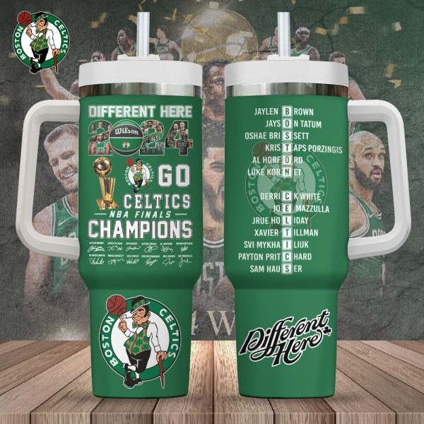 Boston Celtics NBA Custom Stanley Quencher 30oz-40oz Stainless Steel Tumbler Hot And Cold Tumbler