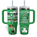 Boston Celtics NBA Custom Stanley Quencher 30oz-40oz Stainless Steel Tumbler Hot And Cold Tumbler