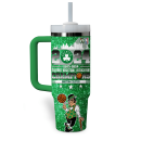 Boston Celtics NBA Custom Stanley Quencher 30oz-40oz Stainless Steel Tumbler Hot And Cold Tumbler