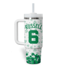 Boston Celtics NBA Custom Stanley Quencher 30oz-40oz Stainless Steel Tumbler Hot And Cold Tumbler