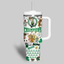 Boston Celtics NBA Custom Stanley Quencher 30oz-40oz Stainless Steel Tumbler Hot And Cold Tumbler