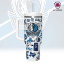 Dallas Mavericks NBA Custom Stanley Quencher 30oz-40oz Stainless Steel Tumbler Hot And Cold Tumbler