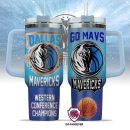 Dallas Mavericks NBA Custom Stanley Quencher 30oz-40oz Stainless Steel Tumbler Hot And Cold Tumbler