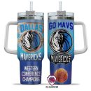 Dallas Mavericks NBA Custom Stanley Quencher 30oz-40oz Stainless Steel Tumbler Hot And Cold Tumbler