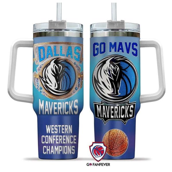 Dallas Mavericks NBA Custom Stanley Quencher 30oz-40oz Stainless Steel Tumbler Hot And Cold Tumbler - Image 2