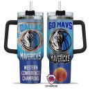 Dallas Mavericks NBA Custom Stanley Quencher 30oz-40oz Stainless Steel Tumbler Hot And Cold Tumbler