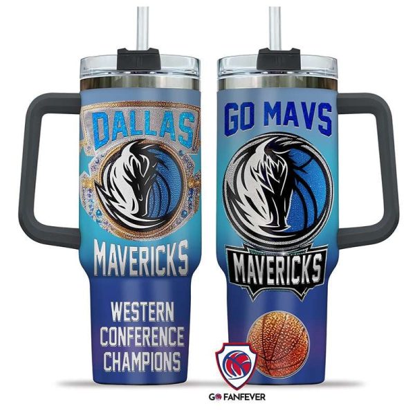 Dallas Mavericks NBA Custom Stanley Quencher 30oz-40oz Stainless Steel Tumbler Hot And Cold Tumbler - Image 5