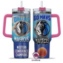 Dallas Mavericks NBA Custom Stanley Quencher 30oz-40oz Stainless Steel Tumbler Hot And Cold Tumbler