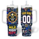 Denver Nuggets NBA Custom Stanley Quencher 30oz-40oz Stainless Steel Tumbler