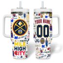 Denver Nuggets NBA Custom Stanley Quencher 30oz-40oz Stainless Steel Tumbler