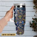 Denver Nuggets Basketball NBA Sport Custom Stanley Quencher 30oz-40oz Stainless Steel Tumbler Hot And Cold Tumbler
