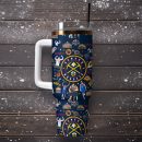 Denver Nuggets Basketball NBA Sport Custom Stanley Quencher 30oz-40oz Stainless Steel Tumbler Hot And Cold Tumbler
